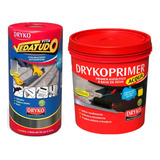 Kit Manta Asfáltica Aluminizada 30cm 10m + Primer 1l Dryko