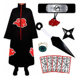 Kit Manto Akatsuki Deidara Cosplay Anime Naruto Infantil 