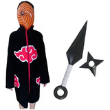 Kit Manto Akatsuki + Mascara Tobi