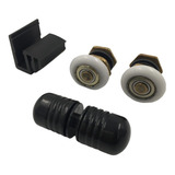 Kit Manutenção 1 Puxador 1 Guia 2 Roldanas Box 8mm Preto