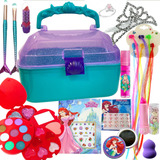 Kit Maquiagem Infantil Maleta Sereia Brilhante Natal Menina