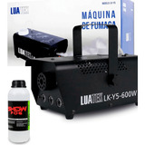 Kit Maquina Fumaça E Liquido 600 Watts Máquina Muito Potente