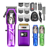 Kit Maquina Wmark Corte Ng 9003 + Ng 996 Shaver Finalização Cor Lilás 110v/220v