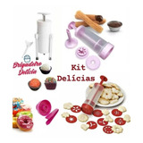 Kit Máquinas Churros, Biscoitos, Brigadeiros E Forma Donuts