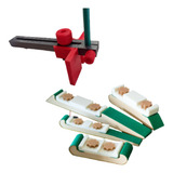 Kit Marcador Linear Graminho Régua 160mm 4 Suporte Mini Lixa