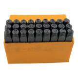 Kit Marcador Punção Alfanumérico 36 Peças 4mm Letras/números