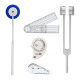 Kit Martelo Babinski Diapasão 256 Hz Trena Goniometro P E G