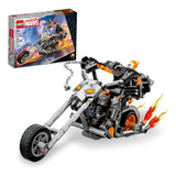 Kit Marvel 76245 Motoqueiro Fantasma Motocicleta Lego Quantidade De Peças 264