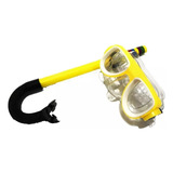 Kit Máscara De Mergulho E Snorkel Infantil Natação Piscina