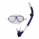 Kit Mascara E Snorkel C/ Valvula E Quebra Ondas Seasub 