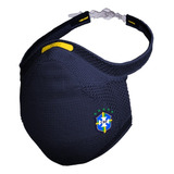 Kit Máscara Fiber Knit Cbf + Filtro De Proteção + Suporte Cor Azul-marinho Tamanho M