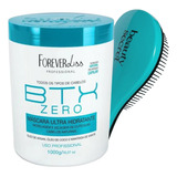 Kit Máscara Forever Liss Btx Zero 1kg E Escova Beauty Secret