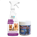 Kit Máscara Hidratação + Desembaraçador Pelos Longos P/ Cães