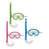 Kit Máscara Mergulho Snorkel Natação Infantil Mor 1884