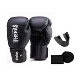 Kit Masculino Boxe Muay Thai - Luva Bandagem Bucal - Fheras