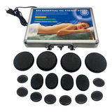 Kit Massagem 16 Pedras Quentes Vulcânicas E Maleta 110/220v