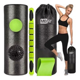 Kit Massagem Mbfit Com Rolo Miofascial,