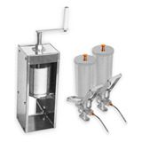 Kit Masseira Churros Inox Fuso Profissional + 2 Doceiras