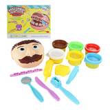 Kit Massinha Infantil Dentista Brinquedo Modelar E Brincar 