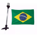 Kit Mastro Luz De Navegação 2un Bandeira Do Brasil Nautica