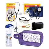 Kit Material Enfermagem Premium + Necessaire + Termômetro
