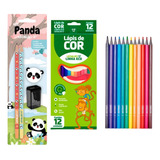 Kit Material Escolar Infantil Papelaria Barato + Lápis D Cor