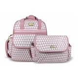 Kit Maternidade 3 Peças Sacola Vira Mochila + Frasqueira