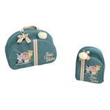 Kit Maternidade Safari Bolsa G E Mochila Média Personalizada