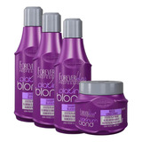 Kit Matização Forever Liss Platinum Blond Shampoo E Mascara
