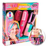 Kit Mechas Coloridas Chapinha Infantil Pinta Cabelo Colorido