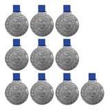 Kit Medalha Honra Ao Mérito Prata 30mm Crespar 10 Unidades