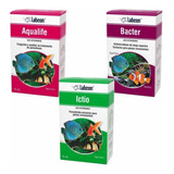 Kit Medicamento P/aquário Labcon Ictio-aqualife-bacter Full