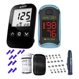 Kit Medidor De Glicose Gtech Lite C/ Oximetro Digital Prime