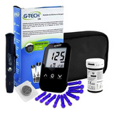 Kit Medidor De Glicose No Sangue + 10 Tiras Lite G-tech Cor Branco