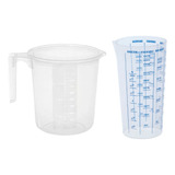 Kit Medidores 2 Peças Copo 500 Ml E Jarra 1 Litro Medidas