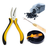 Kit Mega Hair C/ 500 Microlink, Alicate, Agulha E Cola.