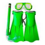 Kit Mergulho Brinquedo Infantil, Máscara,snorkel,pé De Pato 