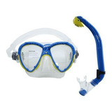 Kit Mergulho Infantil Mascara E Snorkel Com Valvula Seasub