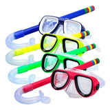 Kit Mergulho Máscara E Snorkel Infantil Piscina Praia Férias