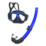 Kit Mergulho Máscara Respirador Snorkel Profissional Adulto