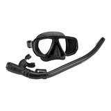 Kit Mergulho Mascara Snorkel Com Valvula Dua Pro Seasub