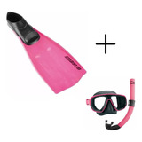 Kit Mergulho Máscara Snorkel Pé De