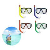 Kit Mergulho Óculos E Snorkel Juvenil Piscina Mergulhador