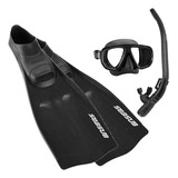 Kit Mergulho Seasub Máscara Snorkel Nadadeira