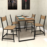 Kit Mesa 120x60 De Jantar + 4 Cadeiras Estilo Industrial
