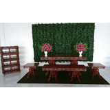 Kit Mesa Provençal Arabesco Rústico Mdf15 Mm Festa Decoração