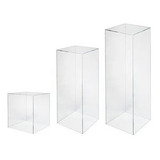 Kit Mesas Cubo De Acrílico 40 Cm / 60 Cm / 80cm Especial
