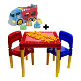 Kit Mesinha Didática Infantil Tritec + Carrinho Baby Cargo