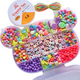 Kit Miçanga Infantil Pulseira P Iniciantes Ursinho Carinhoso
