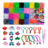 Kit Miçanga Para Pulseira Infantil Com 1.800 Pçs Iniciante